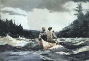 Winslow Homer Canoe in Rapids (mk44) France oil painting artist